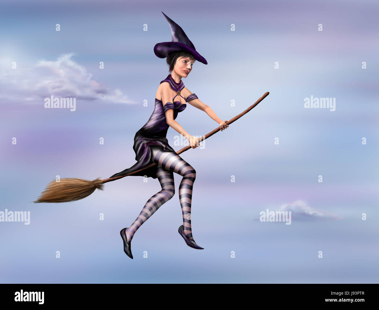 Broomstick flying hires stock photography and images Alamy