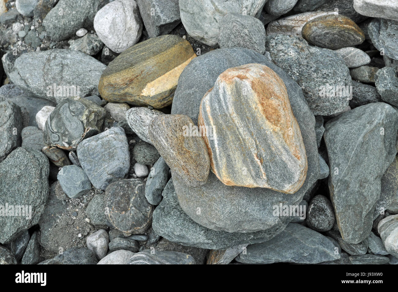 stone, silicic, pebbles, pebble, brookside, bank, stones, shore, round, black, Stock Photo