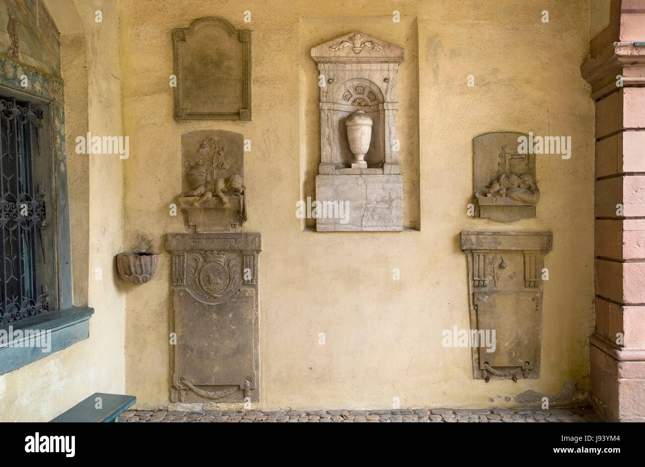 cemetery, historical, story, religion, stone, window, porthole, dormer window, Stock Photo