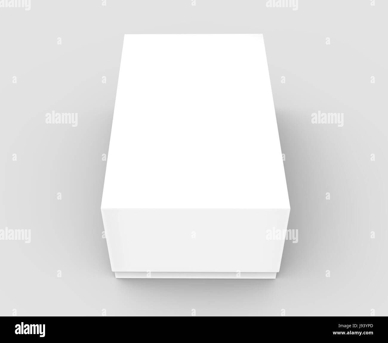 white 3d rendering blank box, isolated gray background Stock Photo - Alamy