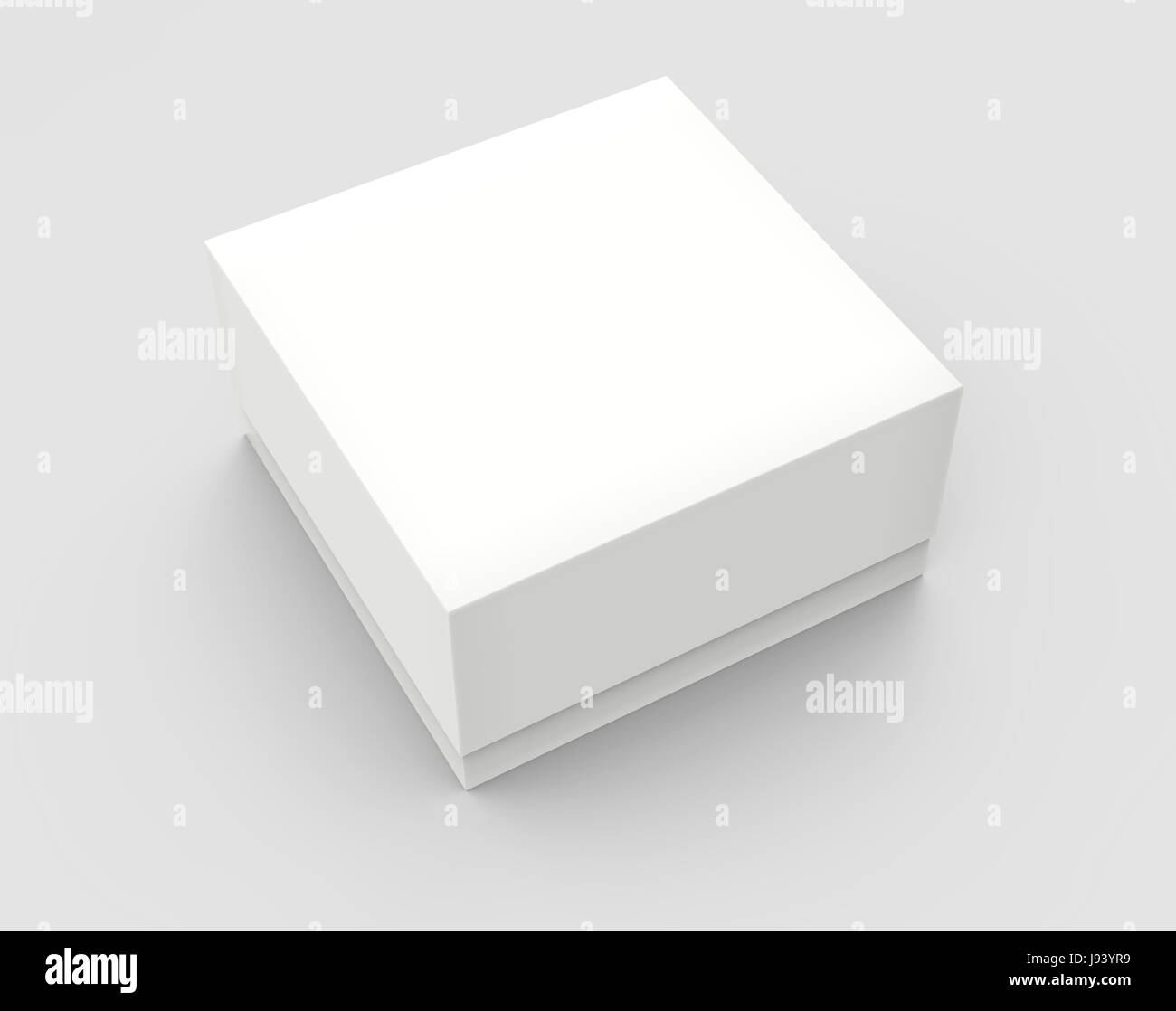 white 3d rendering tilt blank box, isolated gray background Stock Photo ...