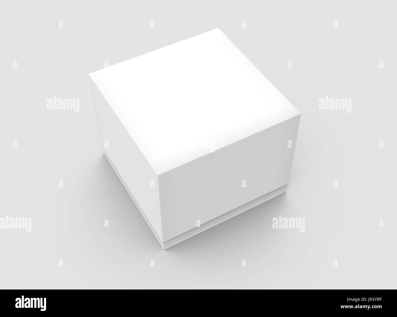 white flat 3d rendering tilt blank box, isolated gray background Stock ...