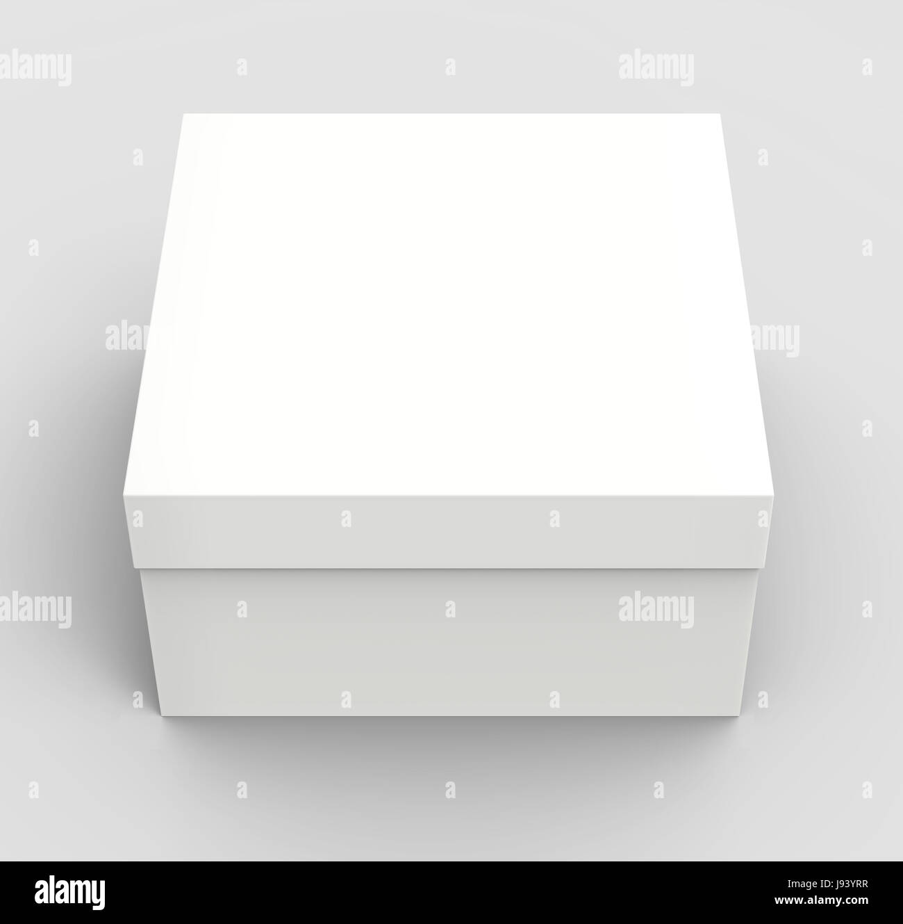 white 3d rendering blank box, isolated gray background Stock Photo - Alamy