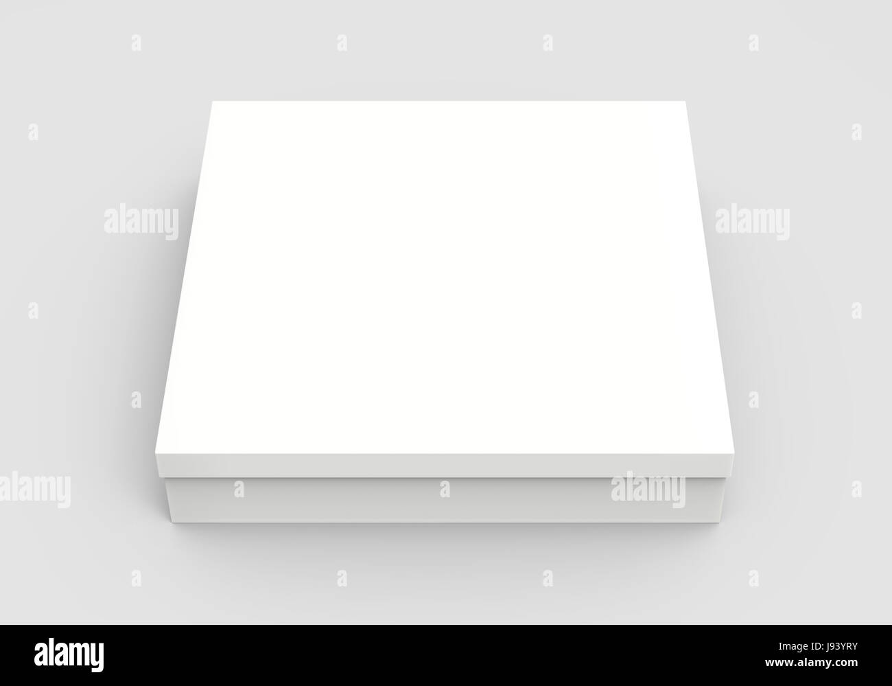 white 3d rendering blank box, isolated gray background Stock Photo - Alamy