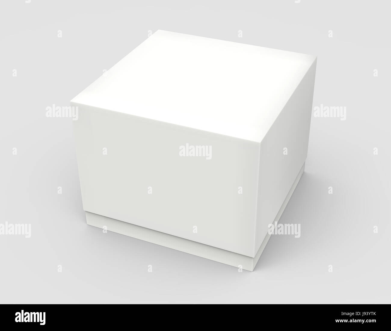 white 3d rendering tilt blank box, isolated gray background Stock Photo ...