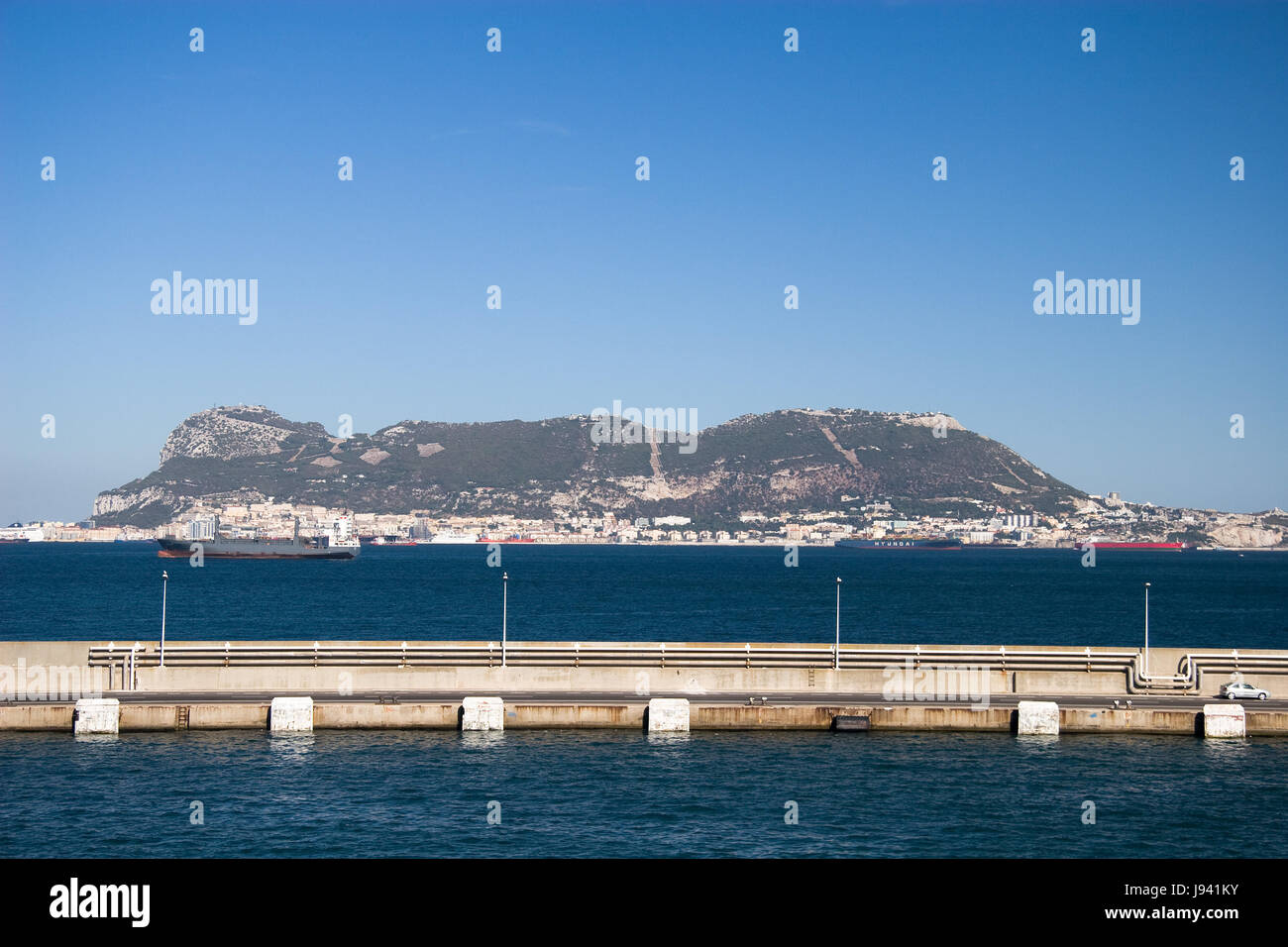 blue, colour, hill, europe, spain, photo, camera, port, gibraltar, image  Stock Photo - Alamy