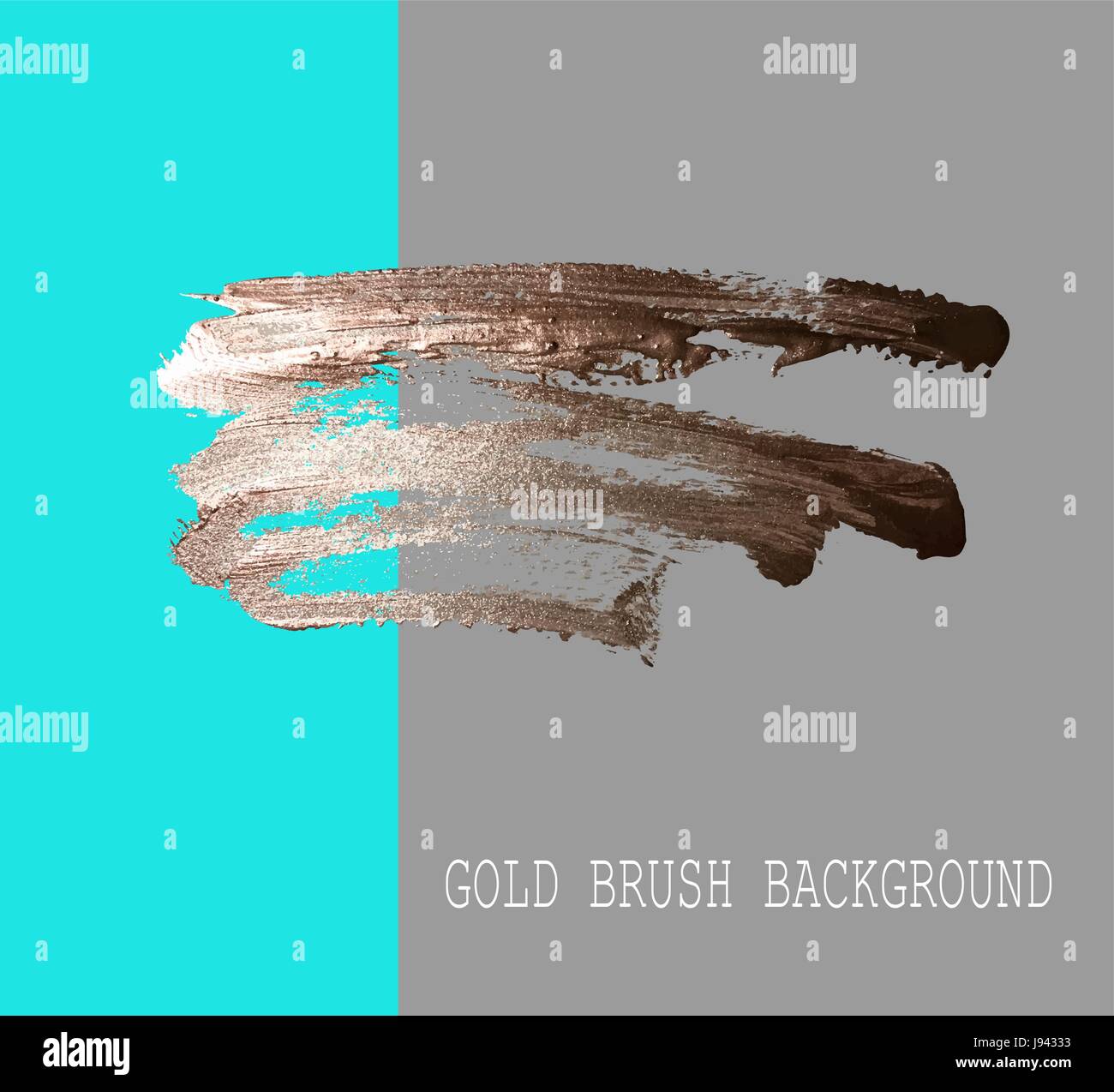 hand drawing gold brush stroke paint spot Stock Vector Image & Art - Alamy