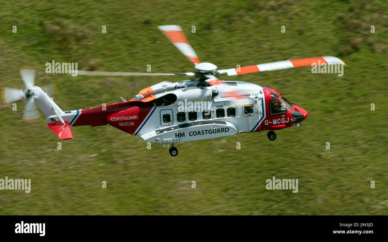 HM Coastguard Helicopter 'Rescue 936' Stock Photo