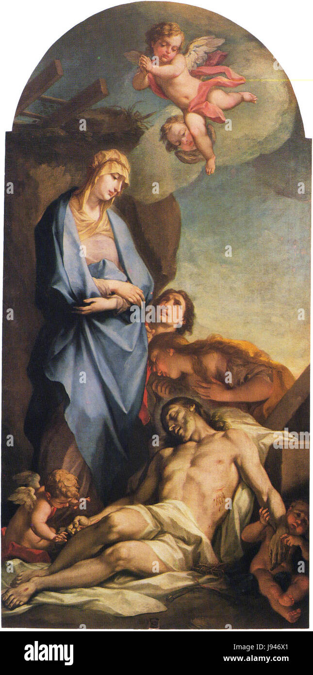Vergine addolorata e cristo morto (antonio balestra Stock Photo - Alamy