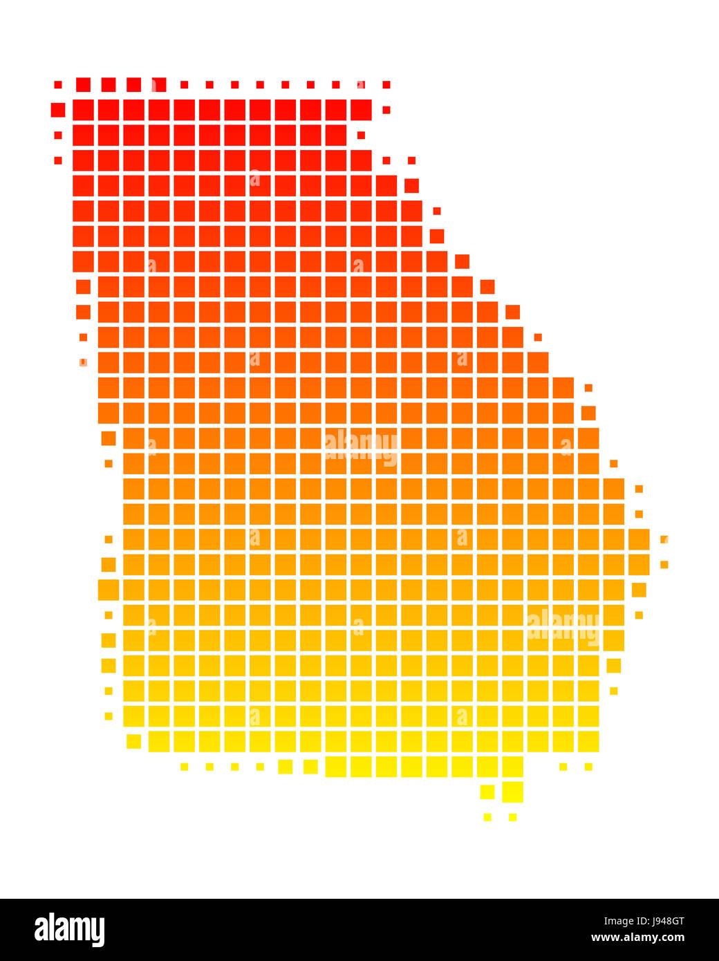 usa, america, illustration, angular, square, card, spotted, dot, state ...