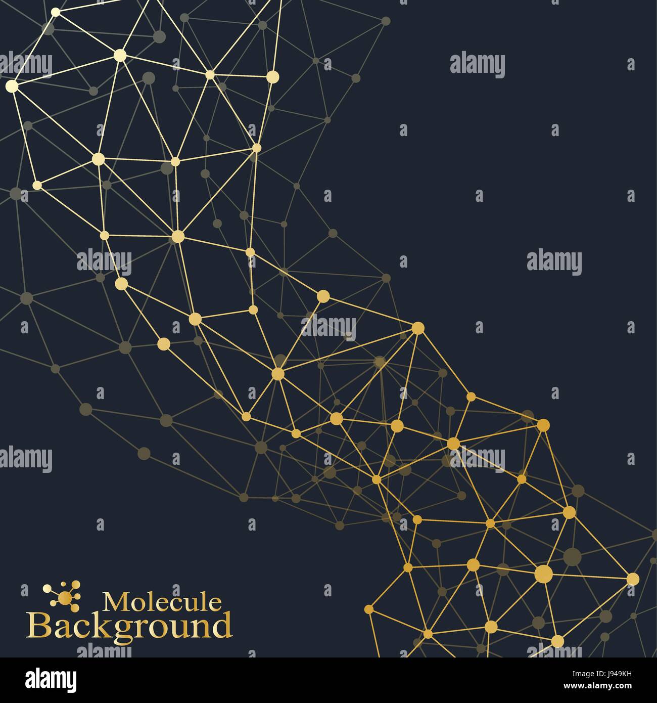 Golden molecule. Molecule and communication background of neurons and ...