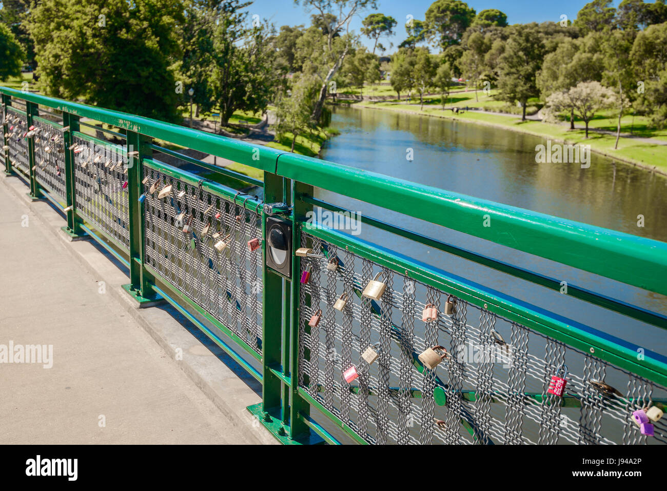 Adelaide riverbank pedestrian bridge hires stock photography and
