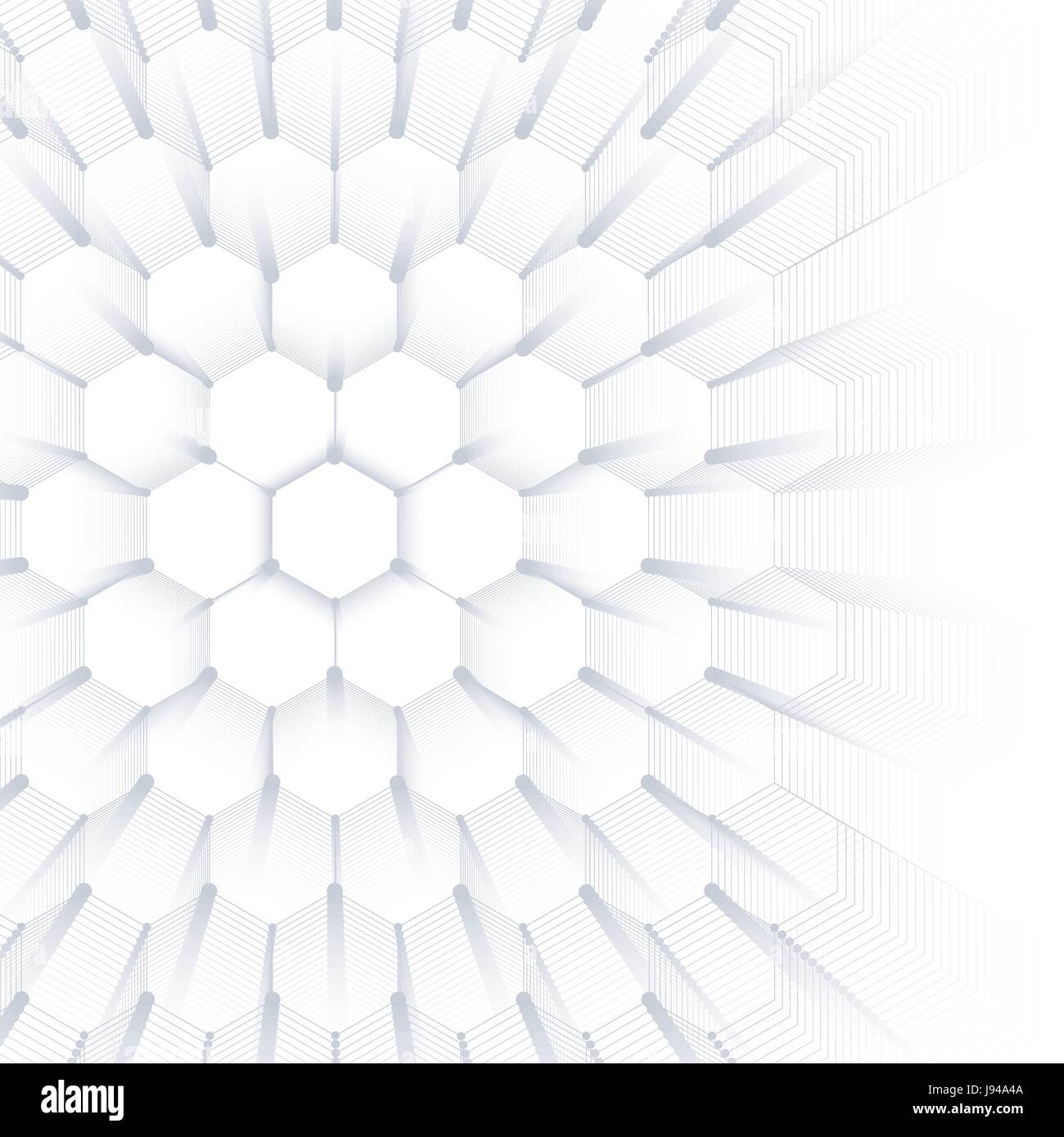 Abstract geometric background, hexagonal vector texture. Big data ...