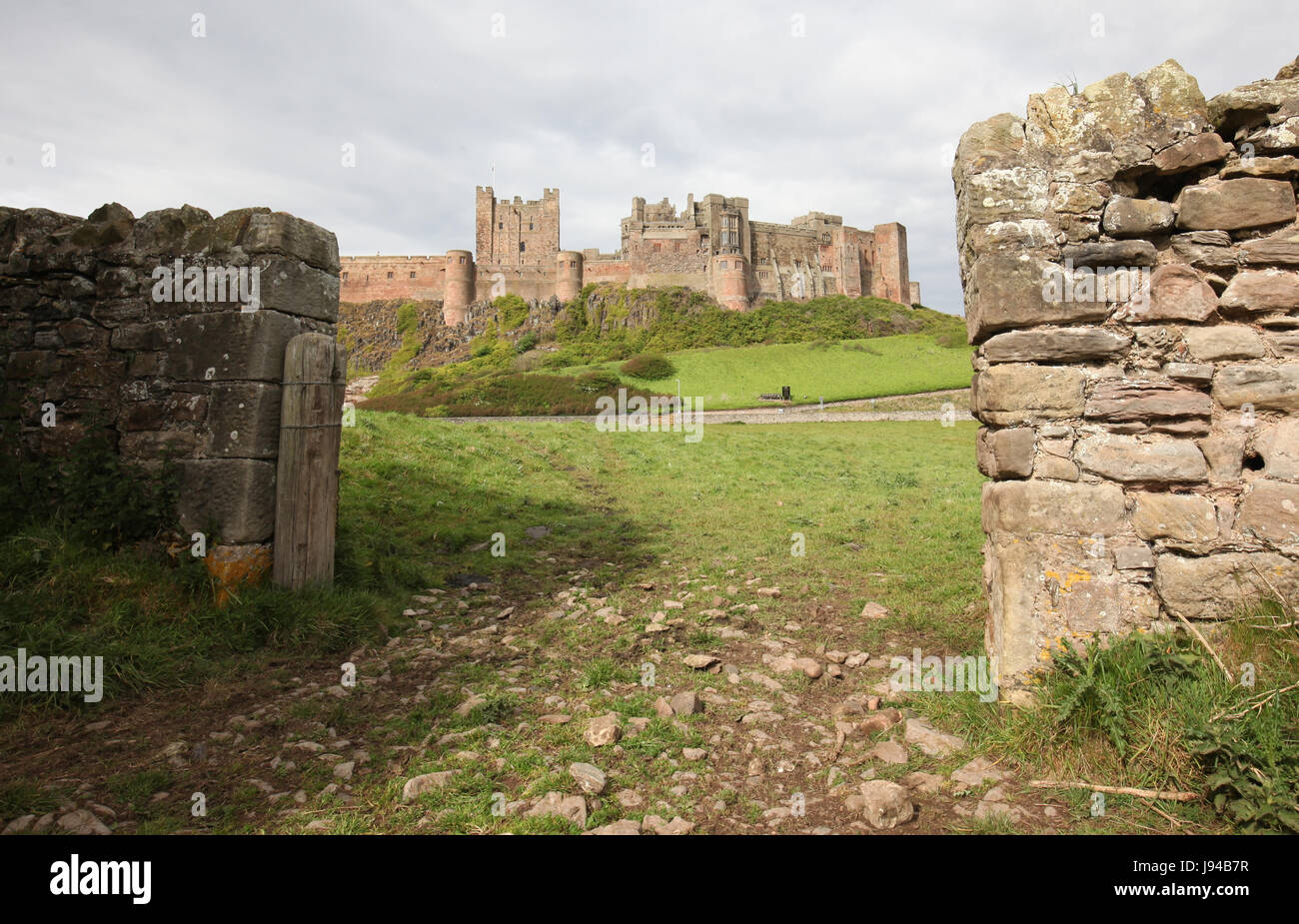 Bamburgh Castle, Northumberland, England Stock Photo