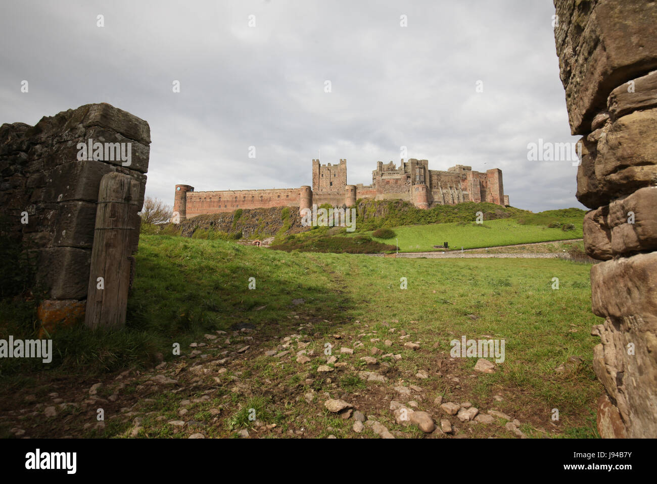 Bamburgh Castle, Northumberland, England Stock Photo