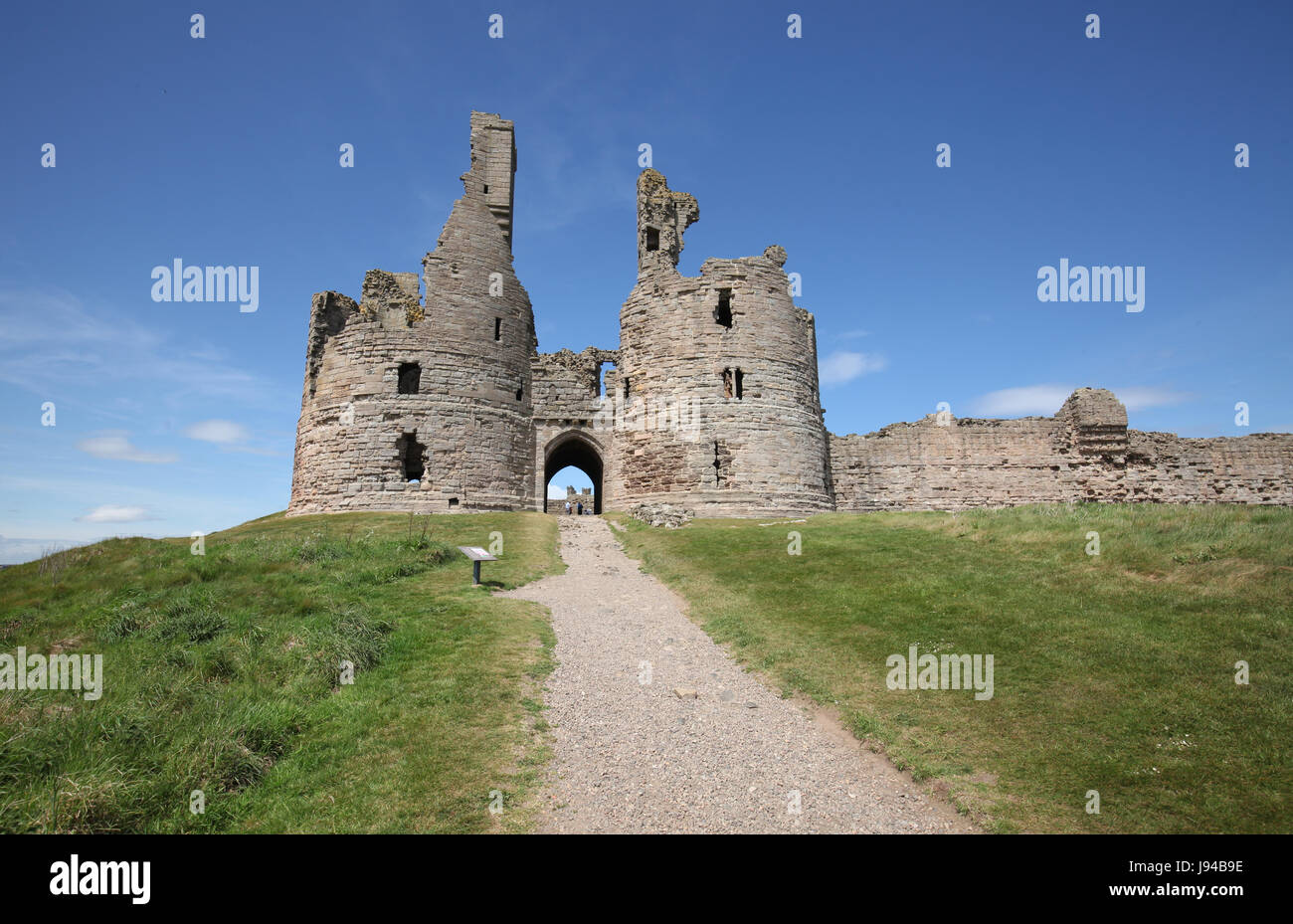 Dunstanburgh Castle Northumberland Stock Photo