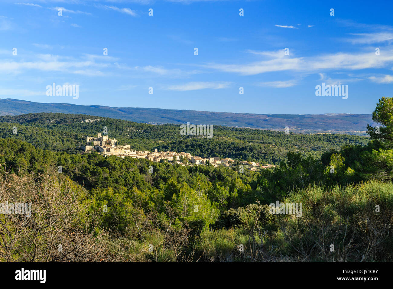 France, Vaucluse, Le Barroux Stock Photo