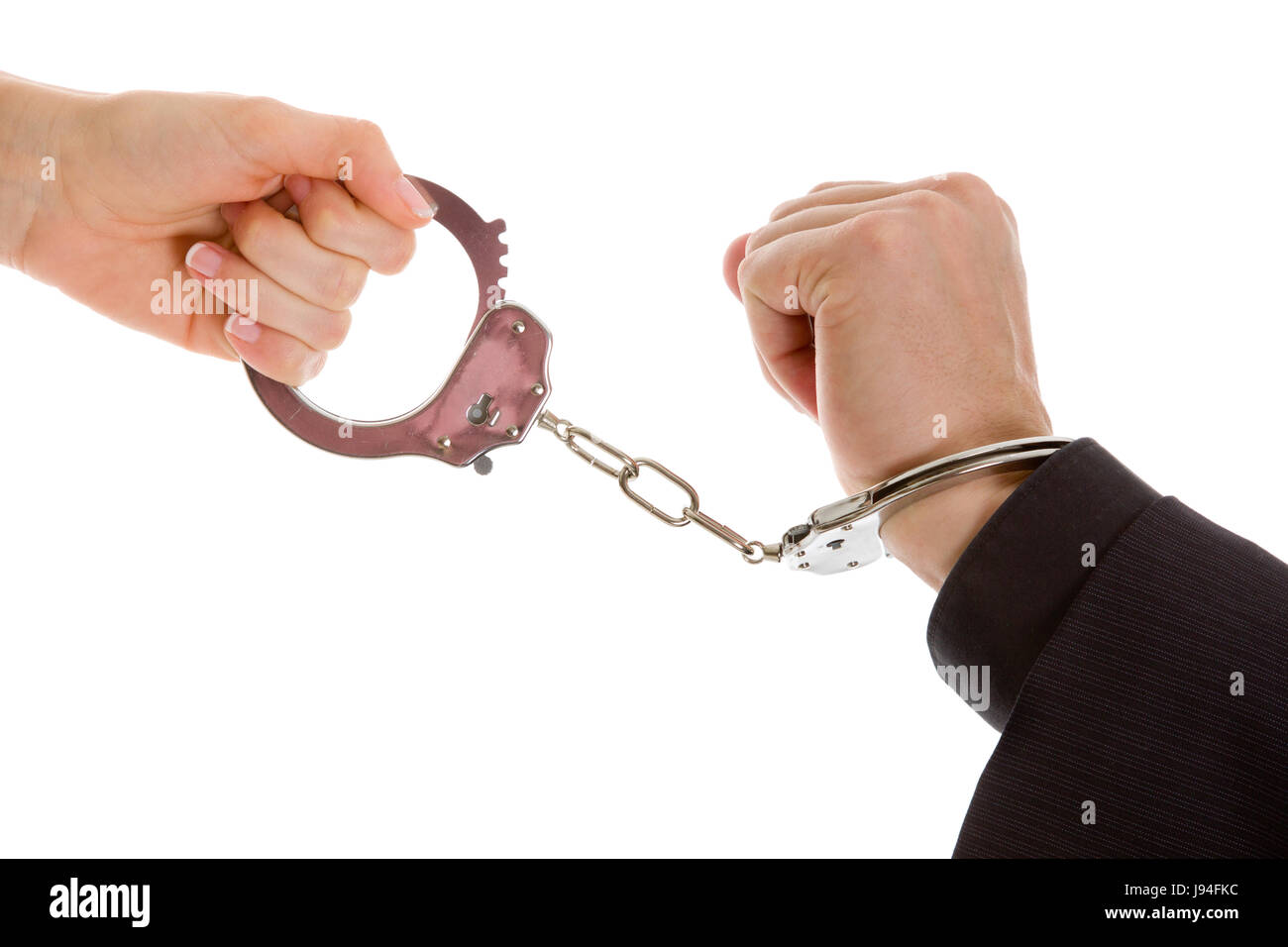 Businesswoman in chains hi-res stock photography and images - Alamy