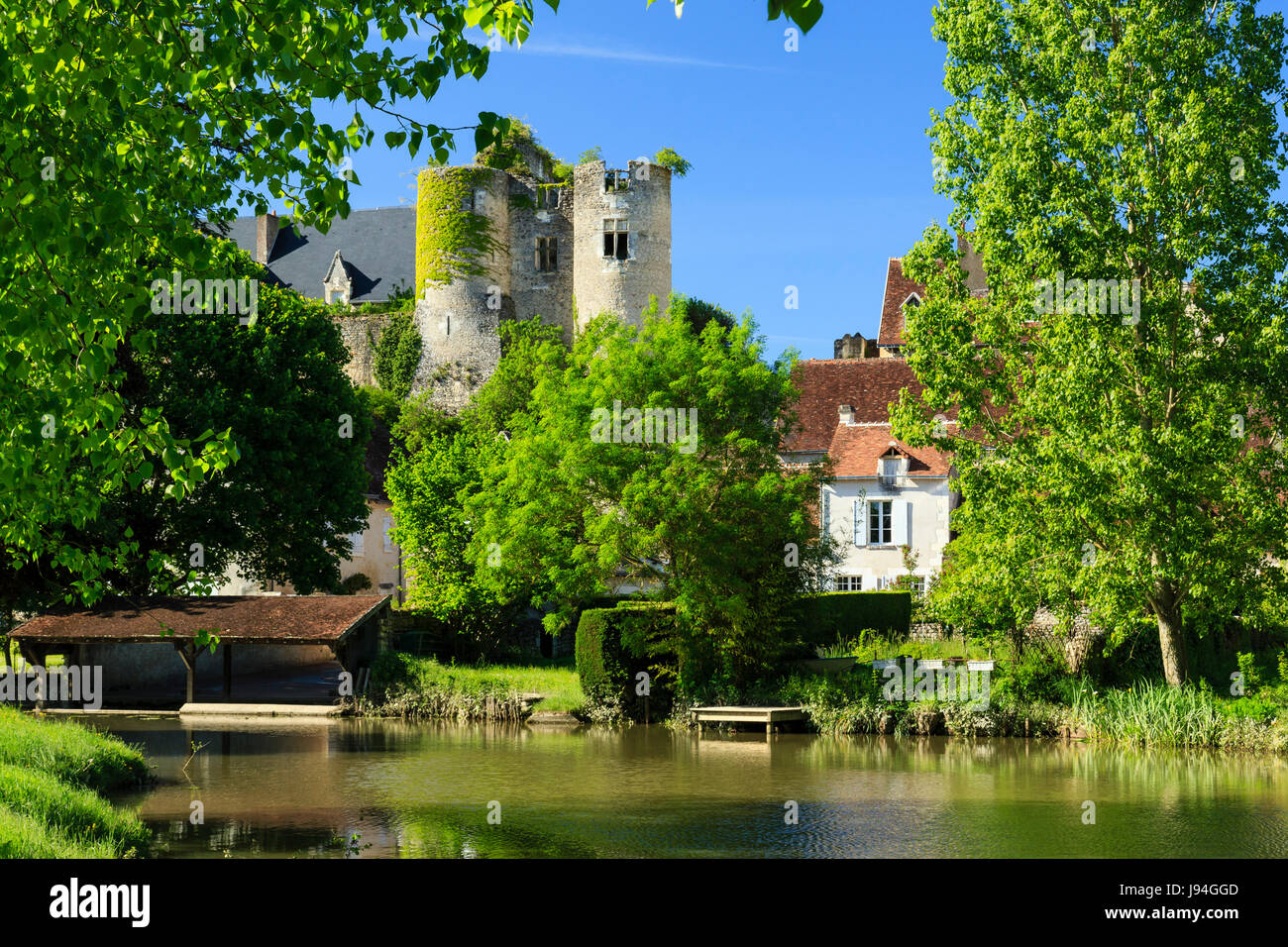 Indre et Loire, Montresor, labelled Les Plus Beaux Villages de France (The Most beautiful