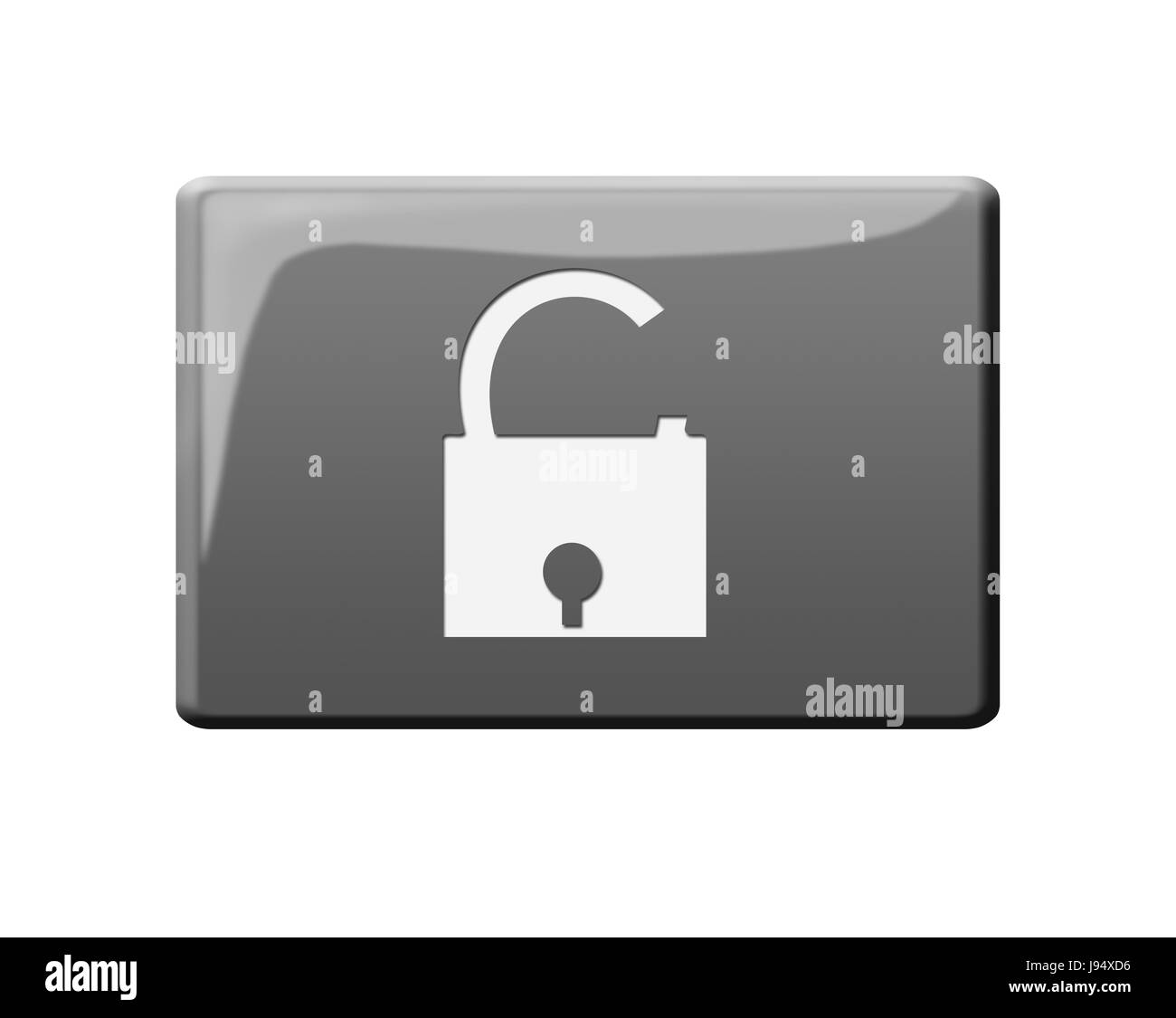certain, button, safe, login, logout, isolated, optional, symbolic, to lock, Stock Photo