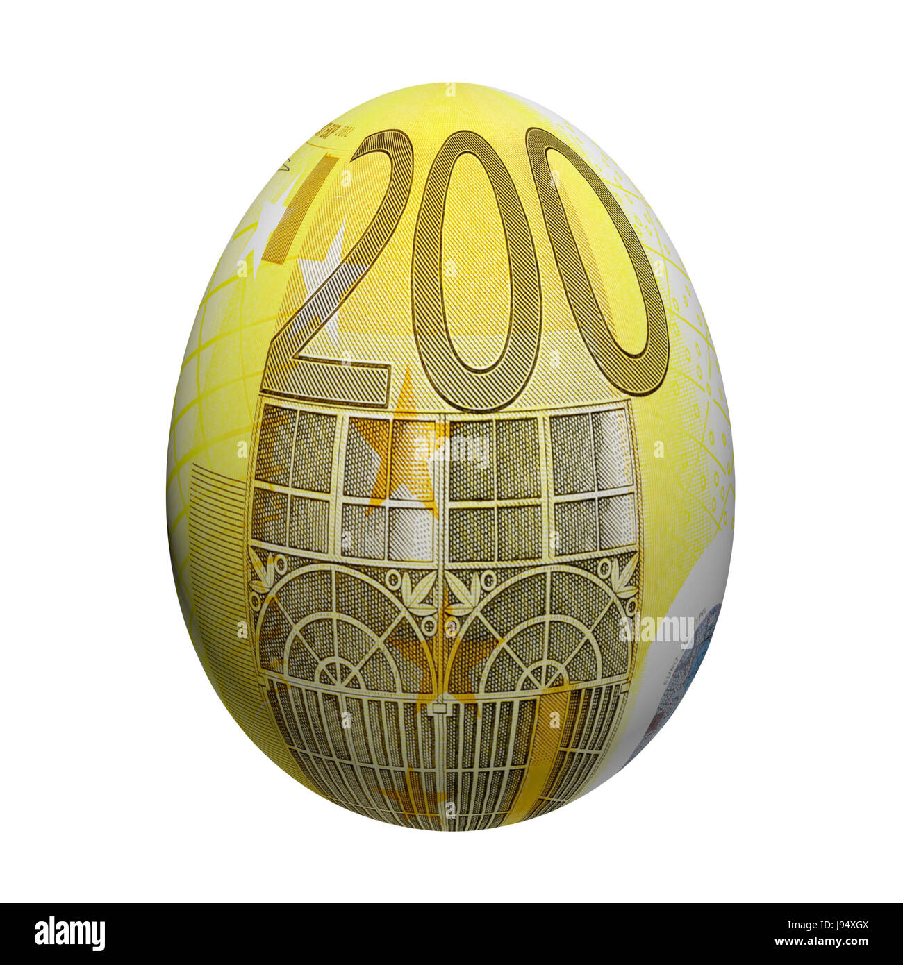 euro, bank note, easter egg, egg, painted, Easter eggs, five, euro, easter, Stock Photo