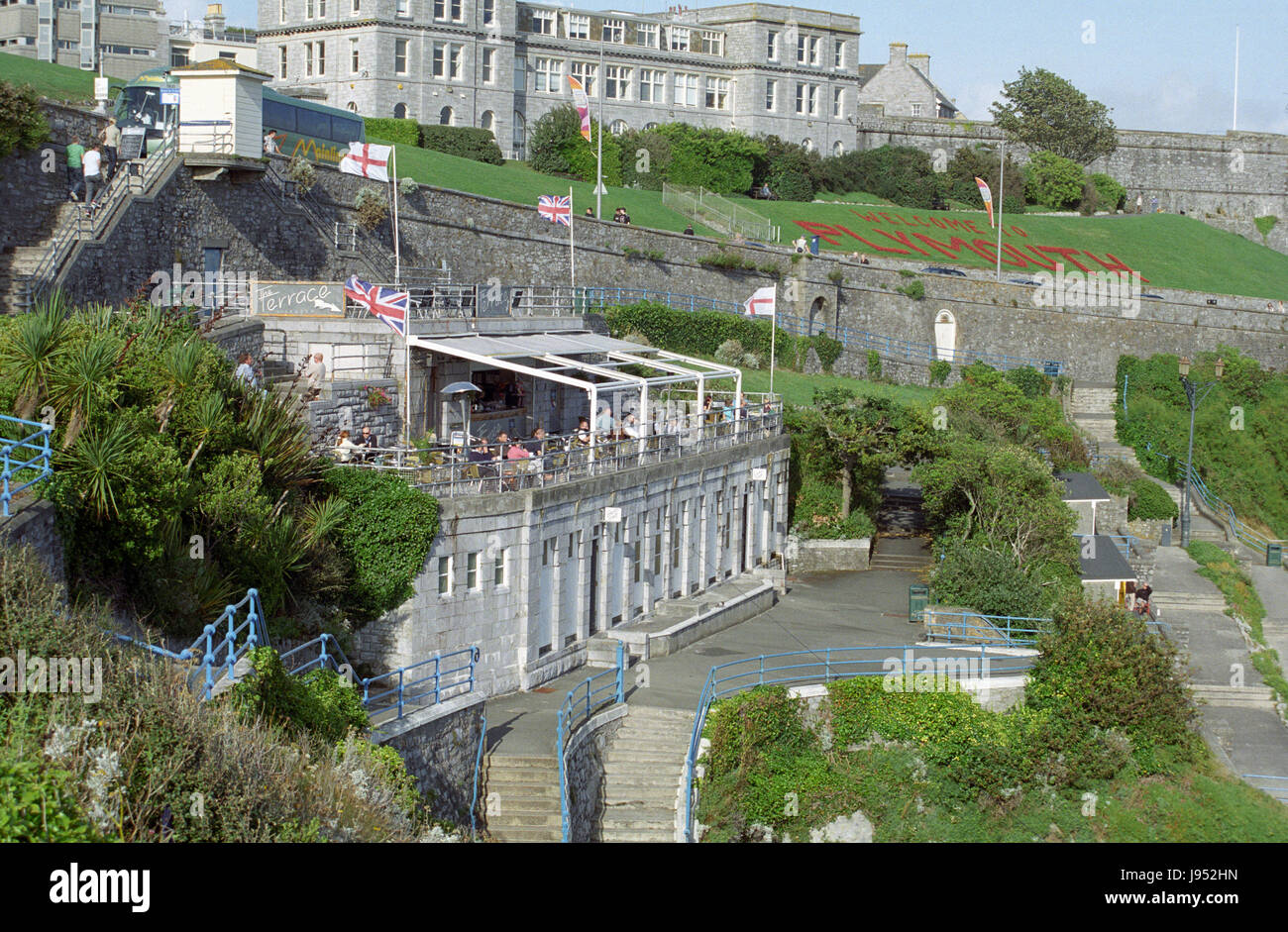The Plymouth Hoe, Terrace Cafe, South West, Devon, UK, GB Stock Photo