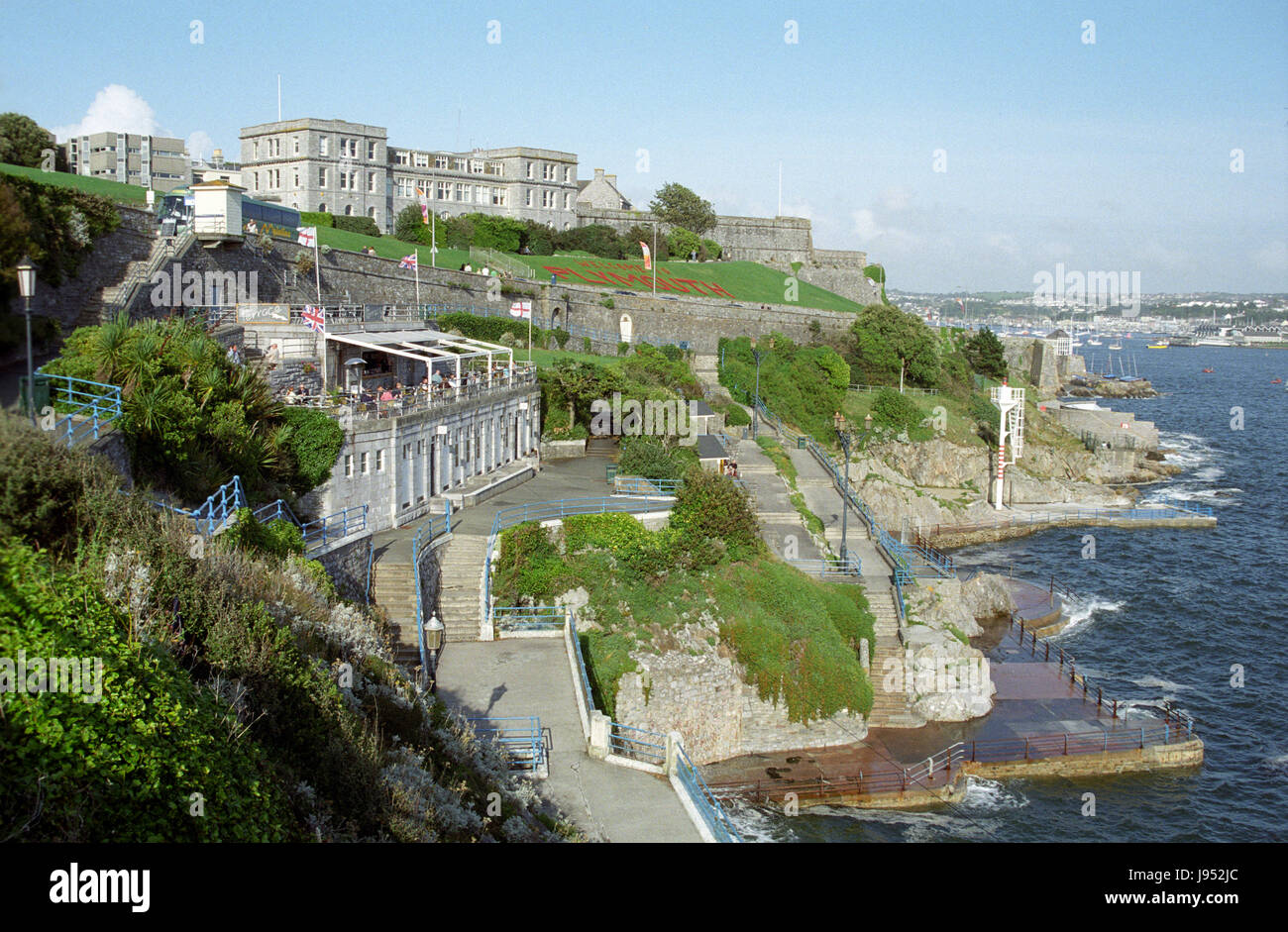 The Plymouth Hoe, Terrace Cafe, South West, Devon, UK, GB Stock Photo