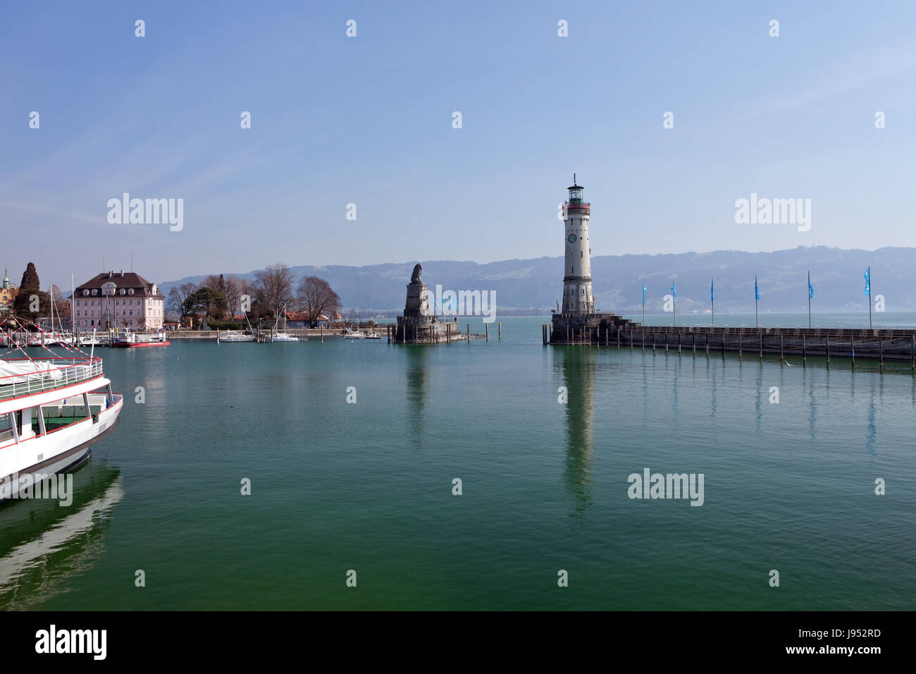 holiday, vacation, holidays, vacations, sights, harbor, bavaria, lake Stock Photo