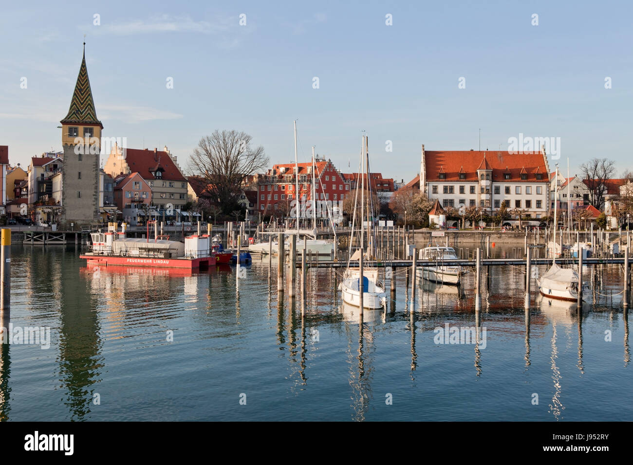 sights, harbor, bavaria, lake constance, harbours, salt water, sea, ocean, Stock Photo
