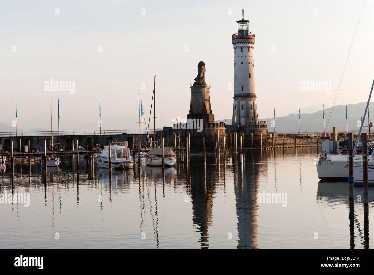 tourism, harbor, lake constance, germany, german federal republic, harbours, Stock Photo