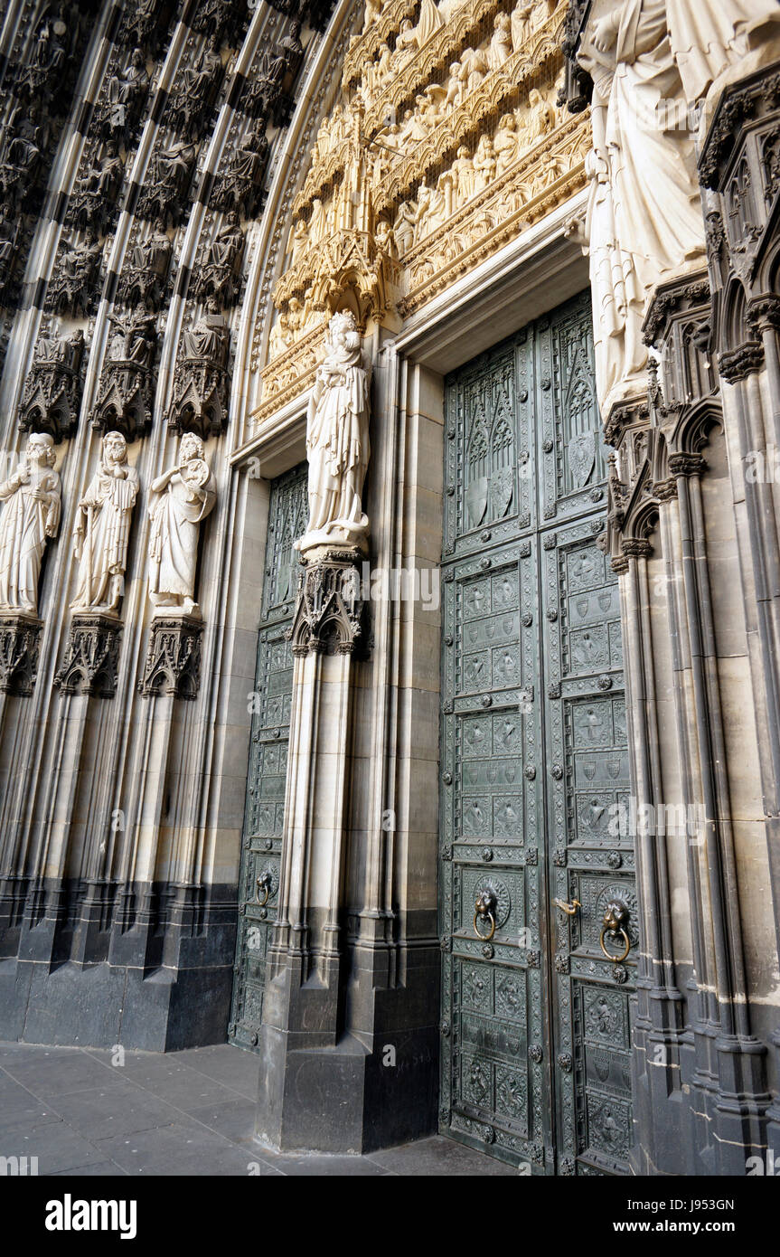church, cologne, cathedral, goal, passage, gate, archgway, gantry