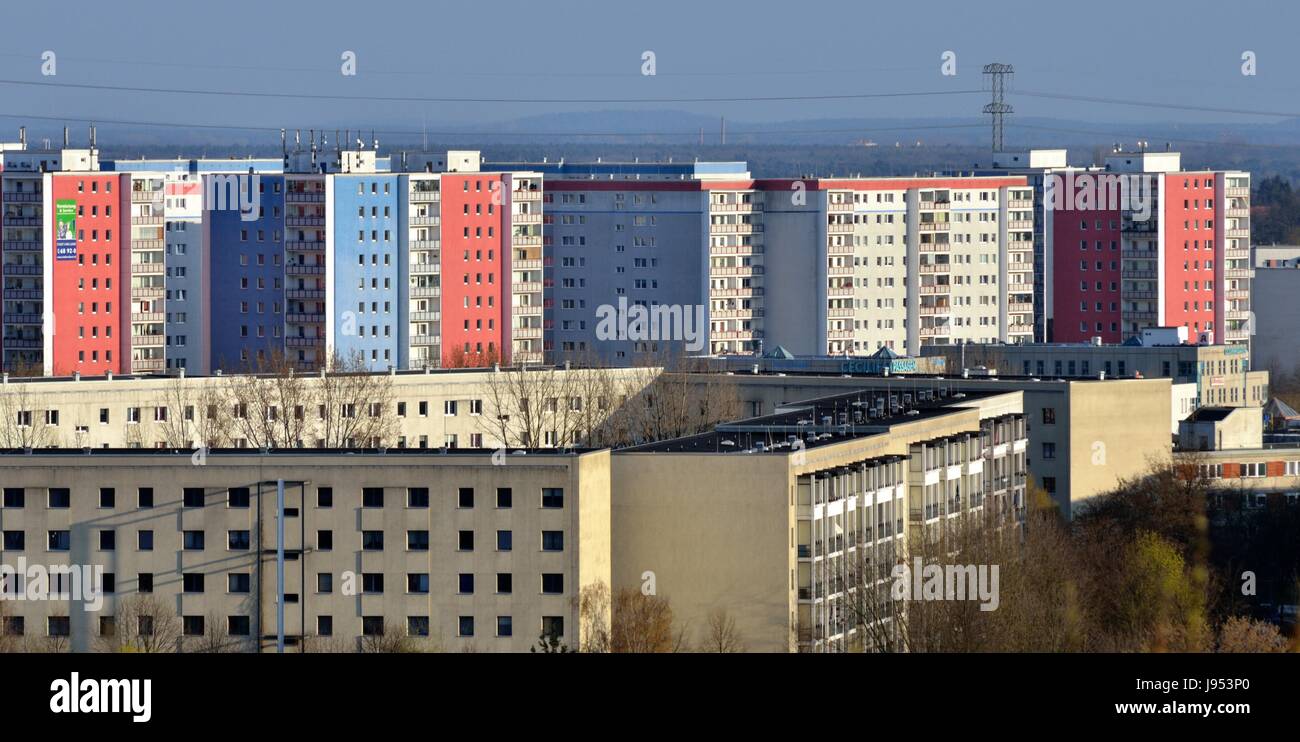 berlin, outskirts, berlin, germany, german federal republic, style of Stock Photo