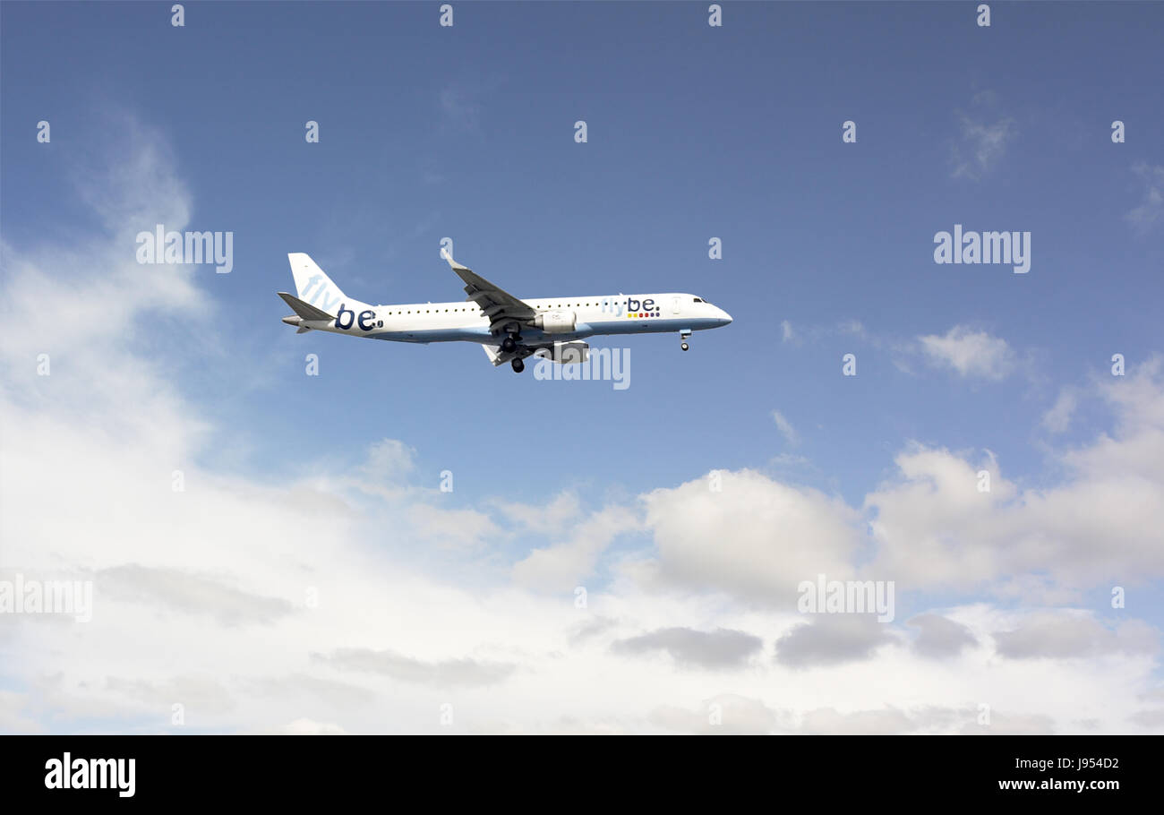 Plane in flight Stock Photo