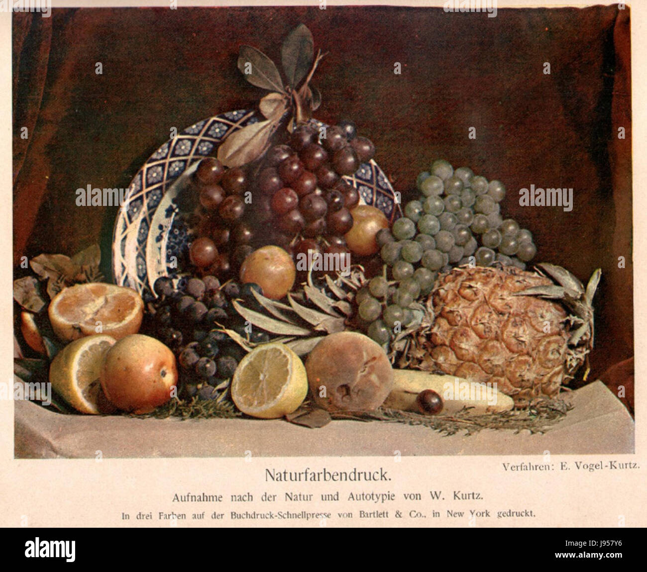 Still life of fruit using 3 color process Stock Photo - Alamy
