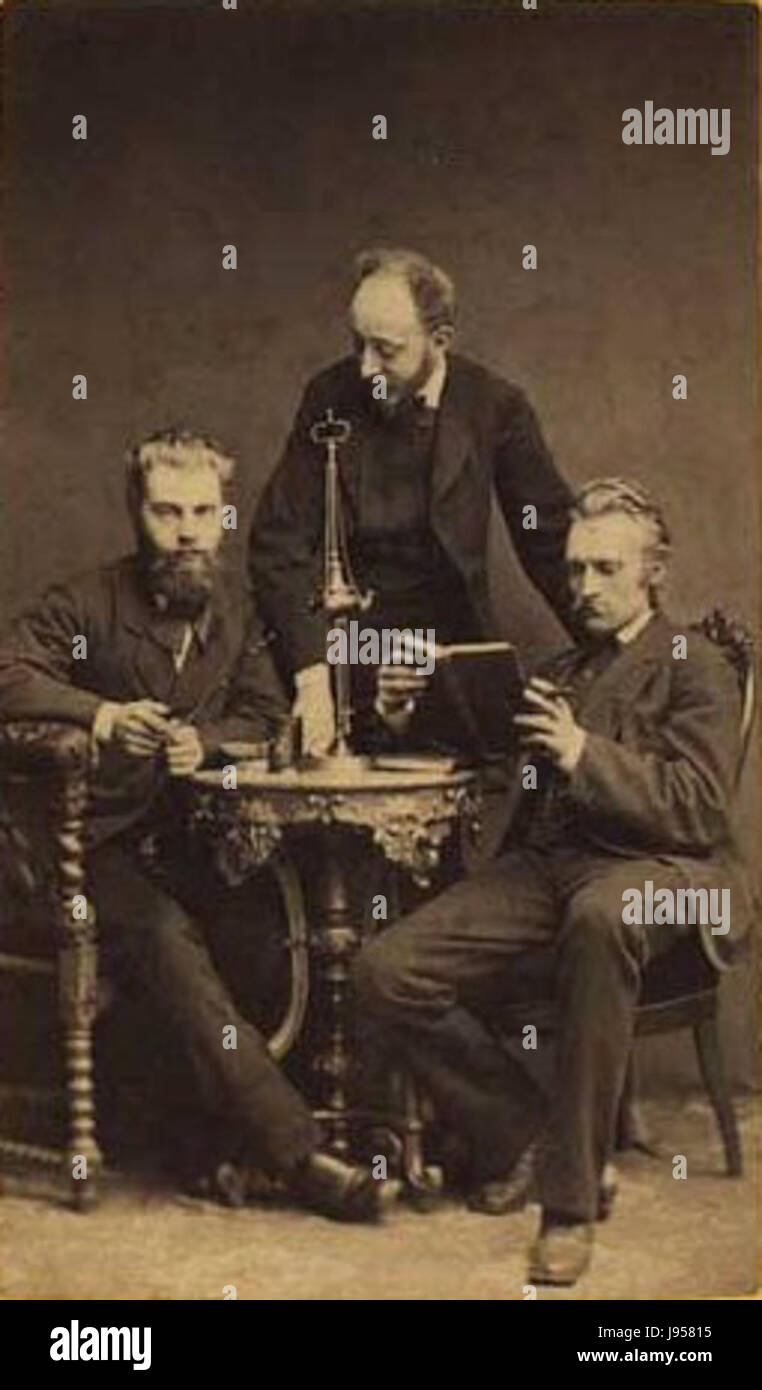 Otto and Frans Schwartz and Johan Kjeldahl by Neuhaus Stock Photo Alamy