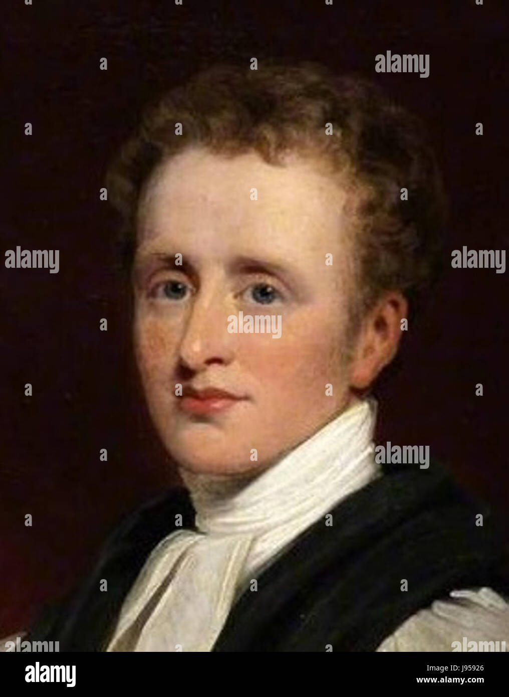 Reginald Heber (1783â€“1826) was an English bishop, hymn writer, and missionary known for his contributions to Christian music and literature during the early 19th century. Stock Photo