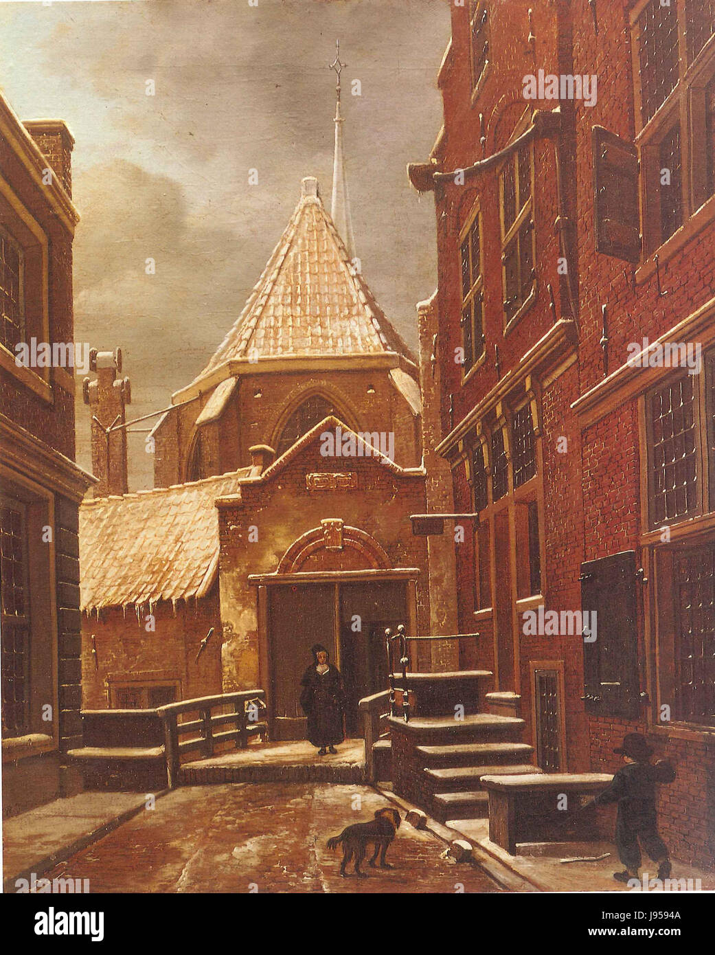 SA 29191 De Begijnensteeg met de ingang van het Begijnhof Stock Photo