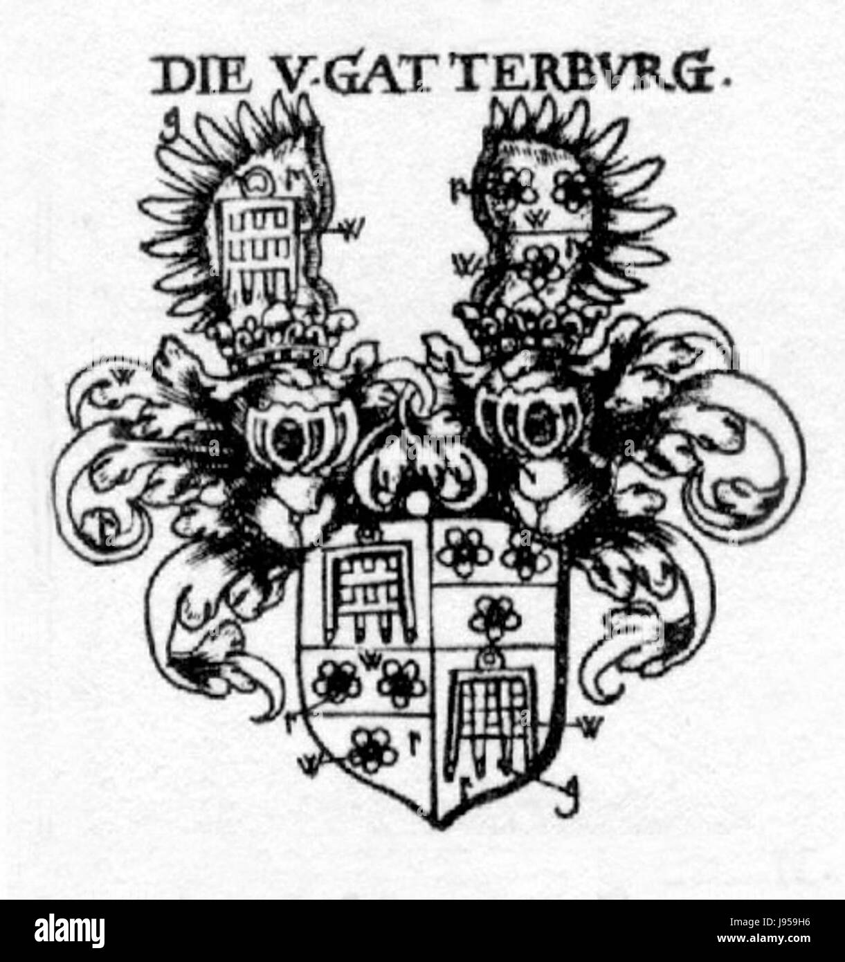 Wappen Gatterburg Stock Photo