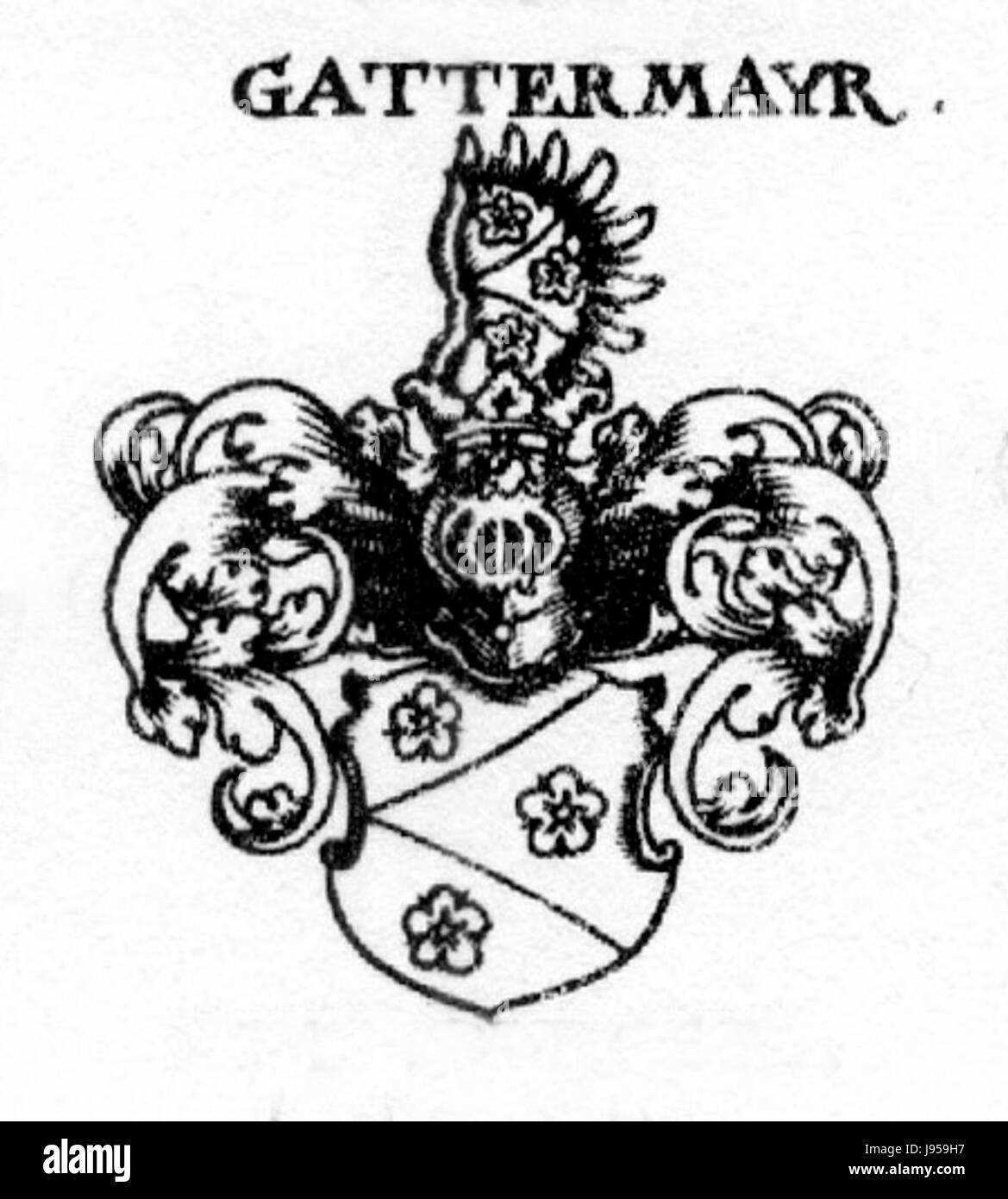 Wappen Gattermayr Stock Photo