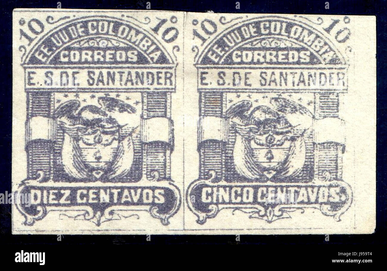 This image references a printing error on a 1886 Santander banknote ...