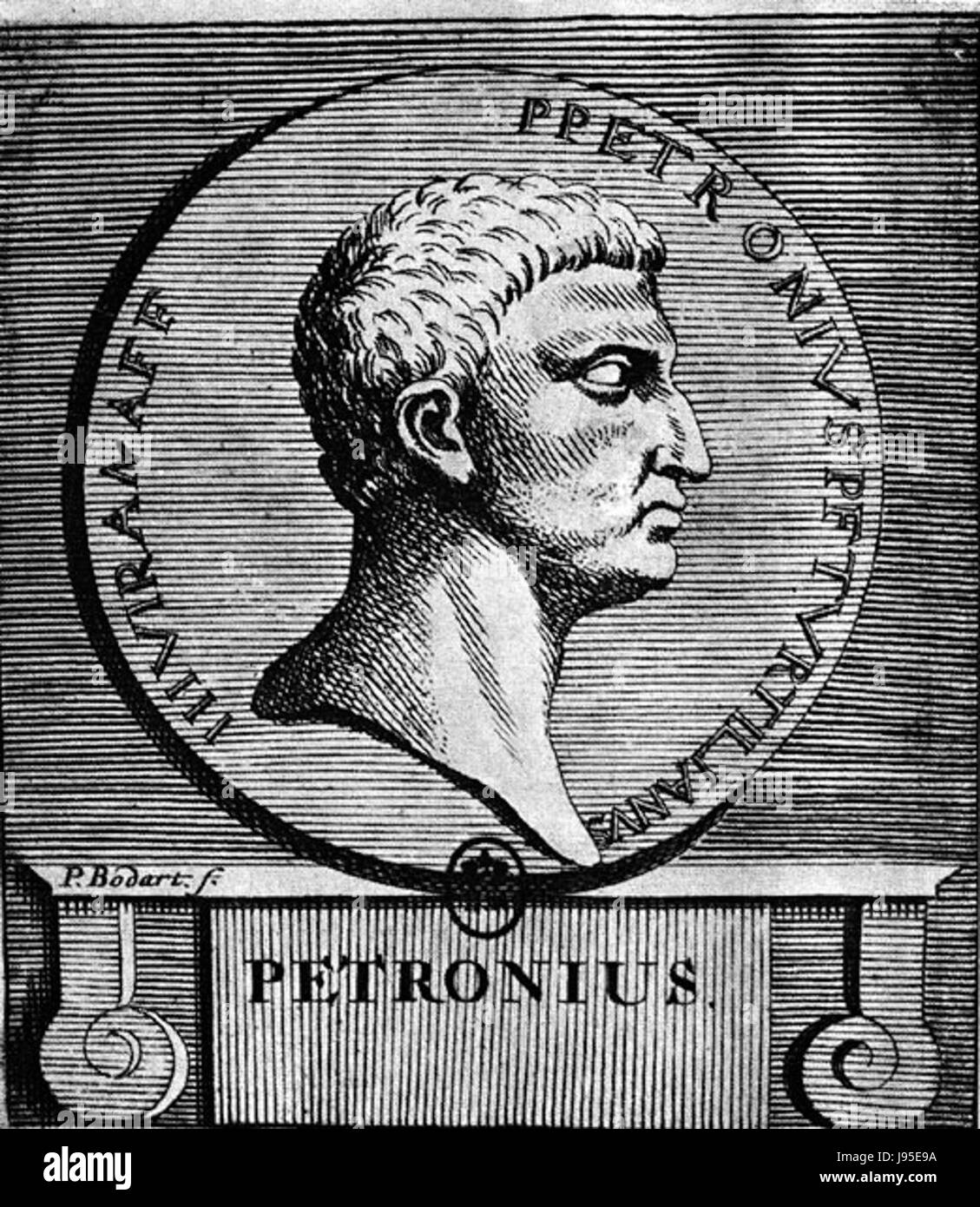 Petronius Arbiter by Bodart 1707 Stock Photo