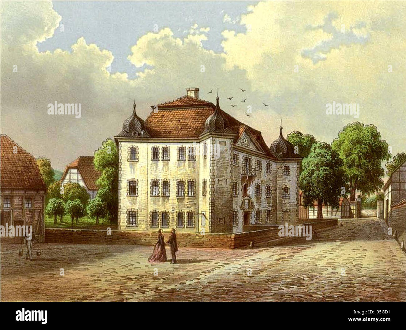 Schloss Niedergebra Sammlung Duncker Stock Photo Alamy