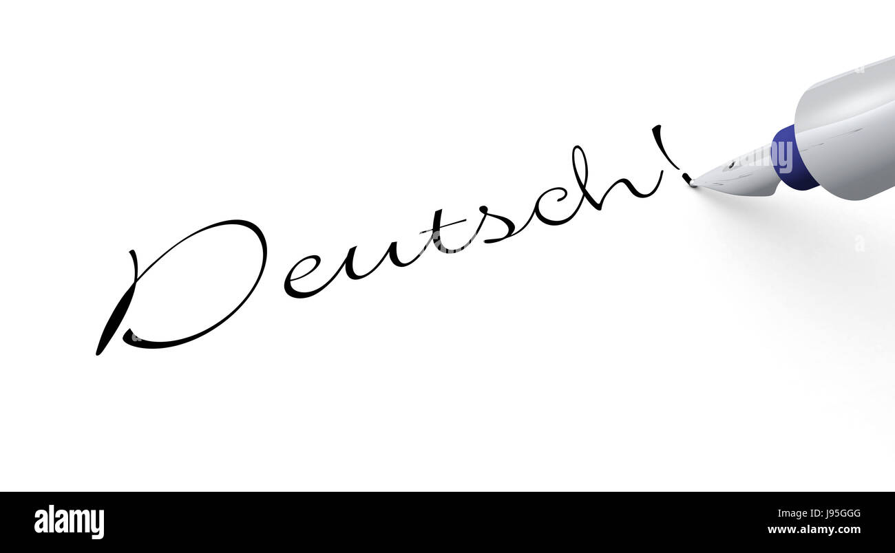 pen concept german! Stock Photo Alamy