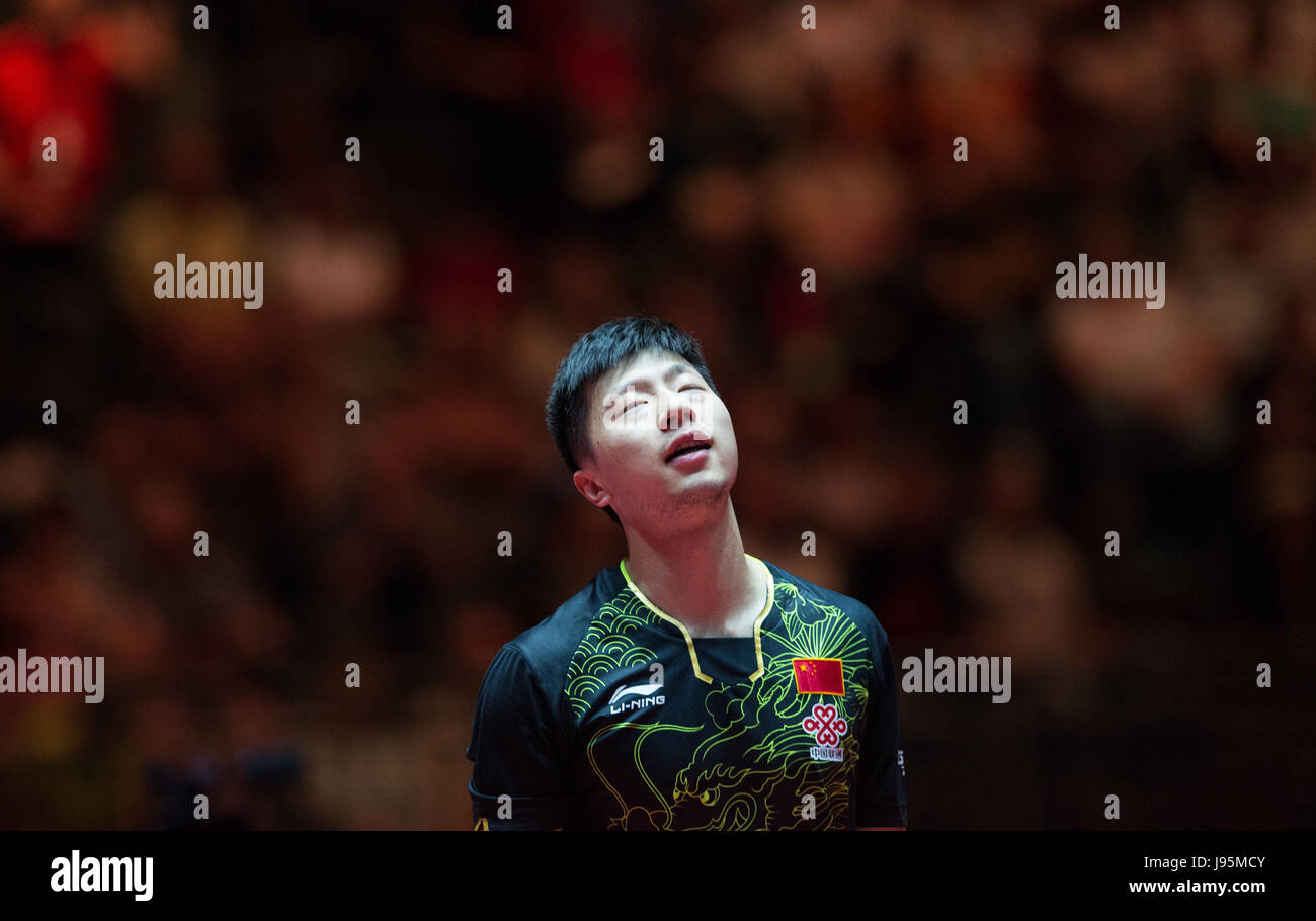 Duesseldorf Germany 5th May 2017 Chinese Table Tennis Player