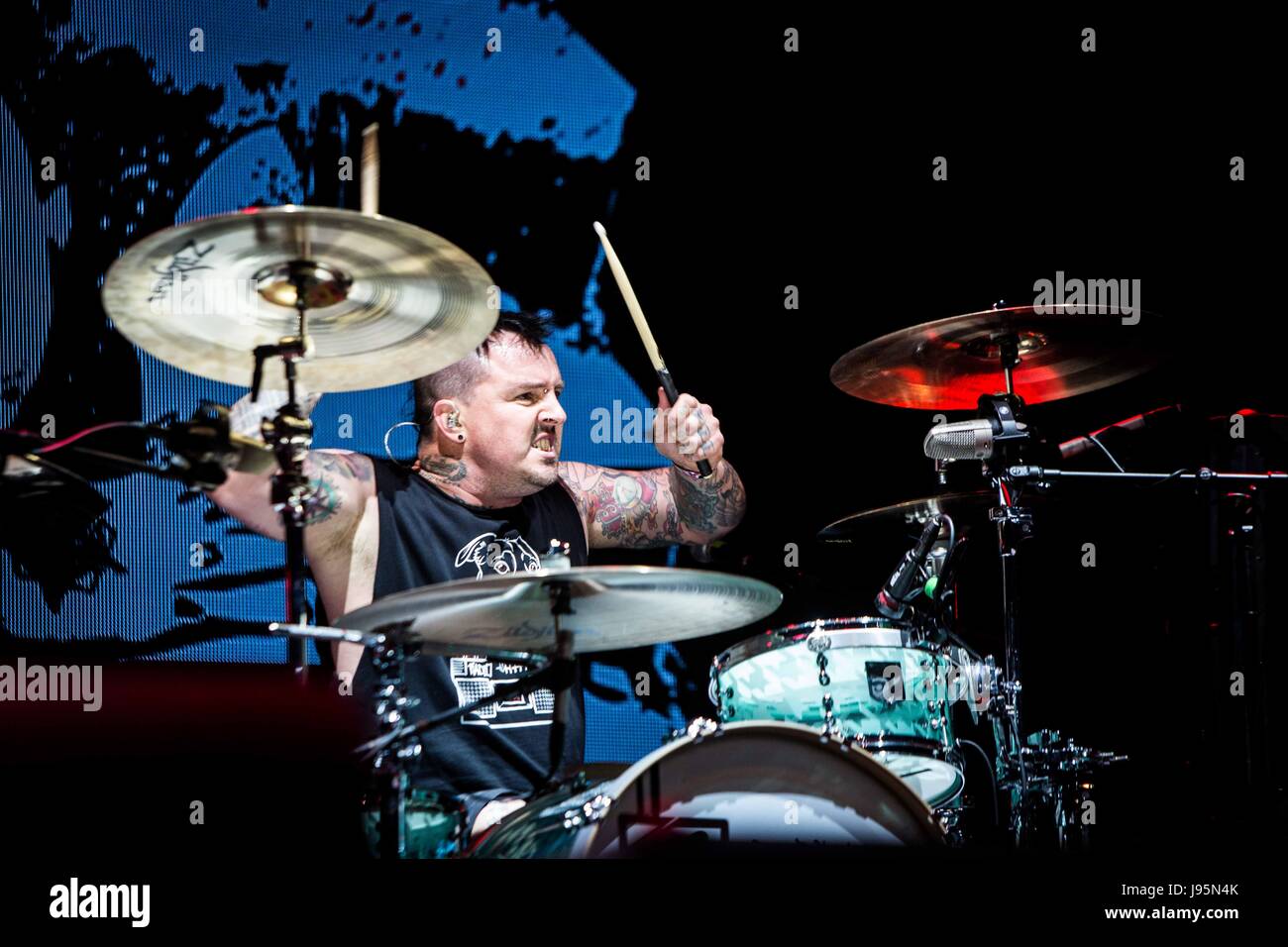 Lars frederiksen guitarist for rancid hi-res stock photography and ...