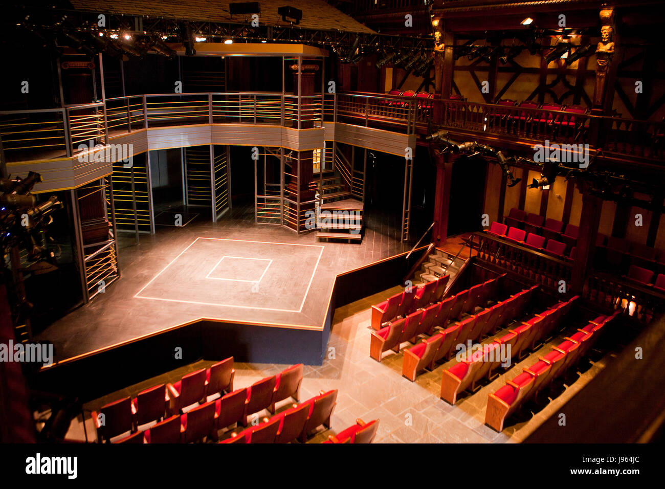 Folger Shakespeare Theatre stage - Washington, DC USA Stock Photo