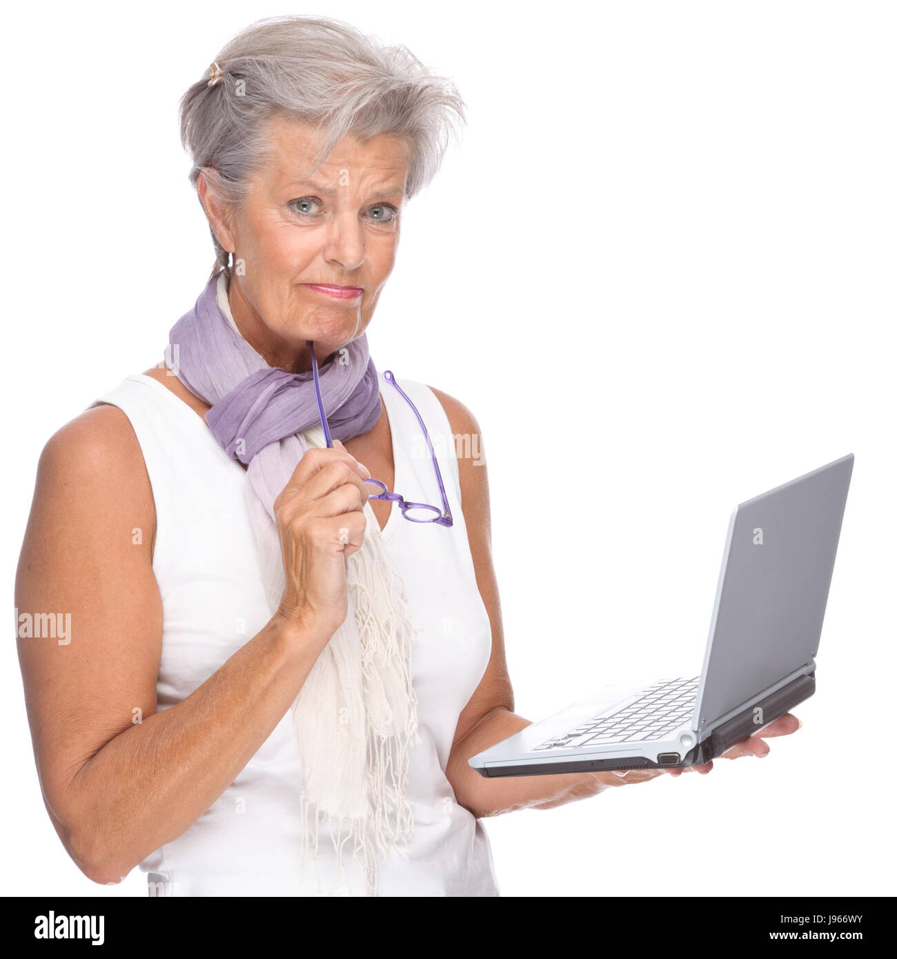 Woamn Computer woman, laptop, notebook, computers, computer, active, seniort, problem ...