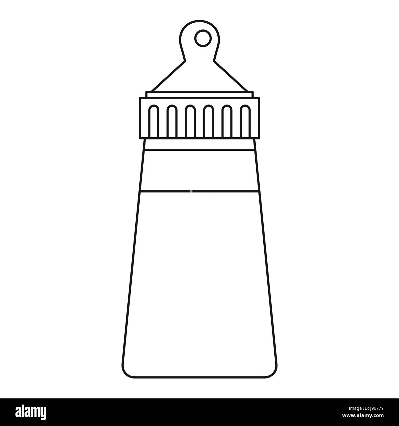Baby bottle icon, outline style Stock Vector Image &amp; Art - Alamy