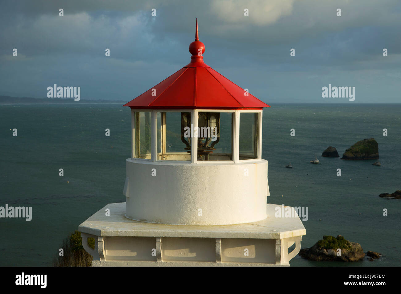 Memorial Lighthouse, Trinidad, California Stock Photo