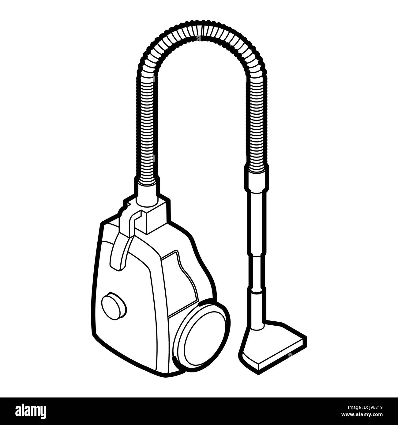 Vacuum cleaner icon, outline style Stock Vector Image & Art - Alamy